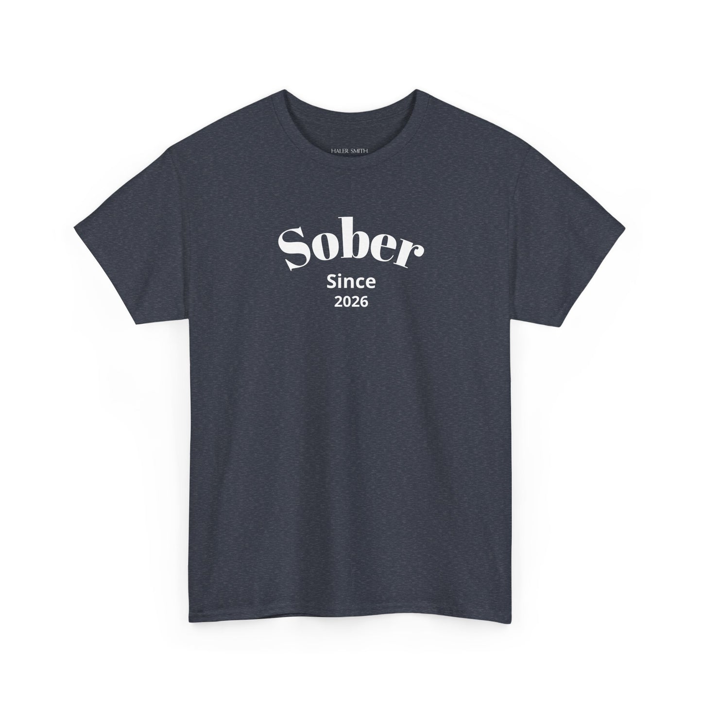 Recovery Short Sleeve T-Shirt | Sober Since Design 1 On The Front