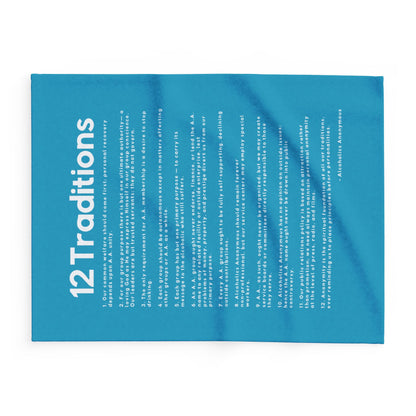 Haler Smith - Home Decor - Haler Smith Polar Fleece Blanket - 12 Traditions - Turquoise