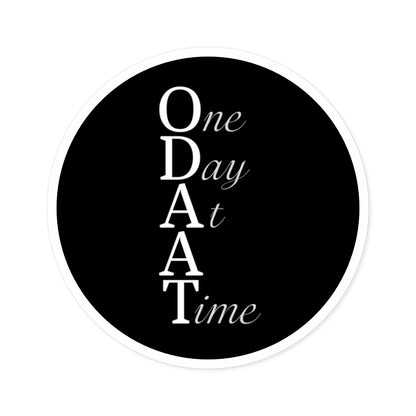 Haler Smith Vinyl Round Sticker - ODAAT - Black