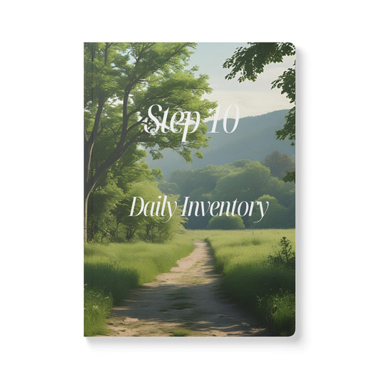 Haler Smith Guided Softcover Journal - Step 10 Daily Inventory - Country Road Scene - White Letters