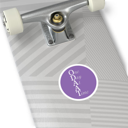 Haler Smith Vinyl Round Sticker - ODAAT - Light Purple