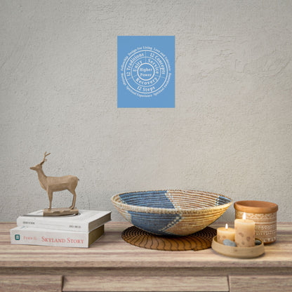 Haler Smith Rolled Poster - Higher Power 1 - Light Blue Matte Finish