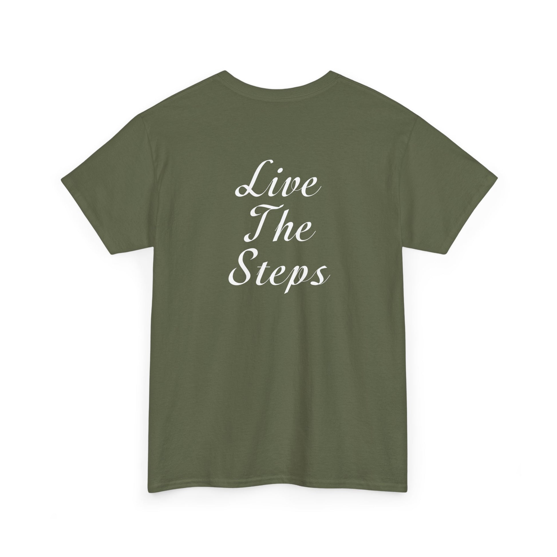 Haler Smith - T-Shirt - Haler Smith Heavy Cotton Short Sleeve Tee S - XL - Live The Steps - White Letters