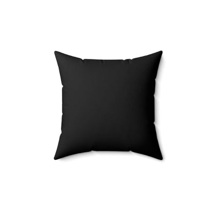 Haler Smith Square Polyester Pillow - Recovery Phrases 1 - Black