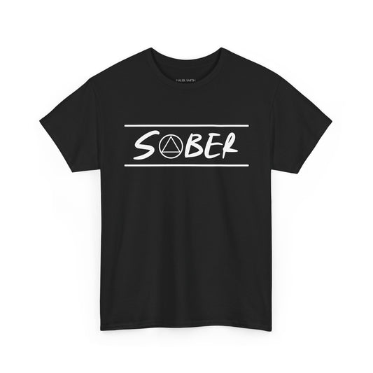 Recovery Short Sleeve T-Shirt | Sober Design 1 On The Front