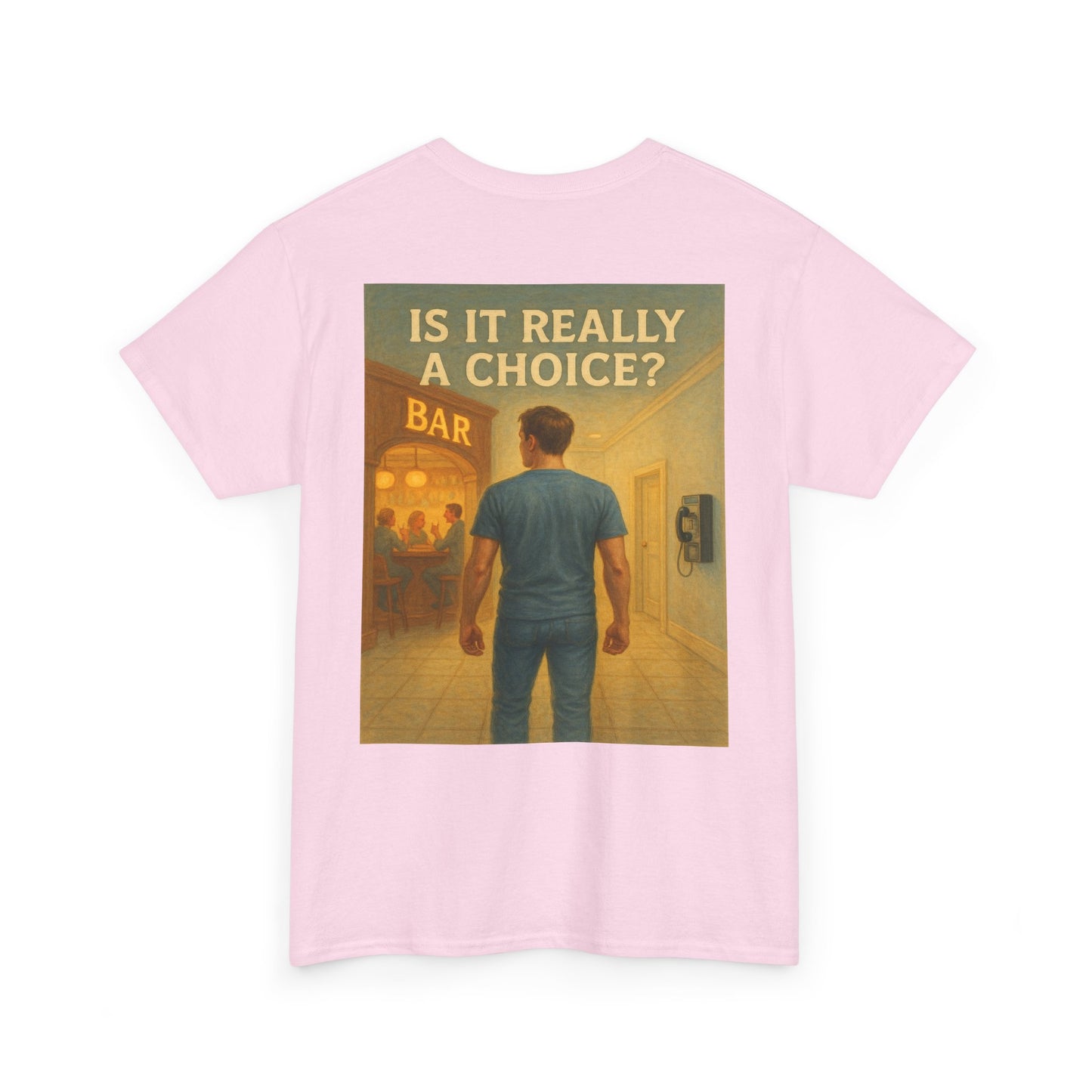 Haler Smith - T-Shirt - Haler Smith Heavy Cotton Short Sleeve Tee 2XL - 5XL - Is It Really My Choice - Bar and Phone