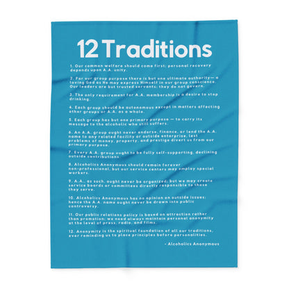 Haler Smith - Home Decor - Haler Smith Polar Fleece Blanket - 12 Traditions - Turquoise