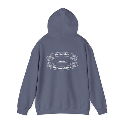 Haler Smith - Hoodie - Haler Smith Cotton Blend Hooded Sweatshirt Hoodie - Principles Before Personalities 1 - S - XL