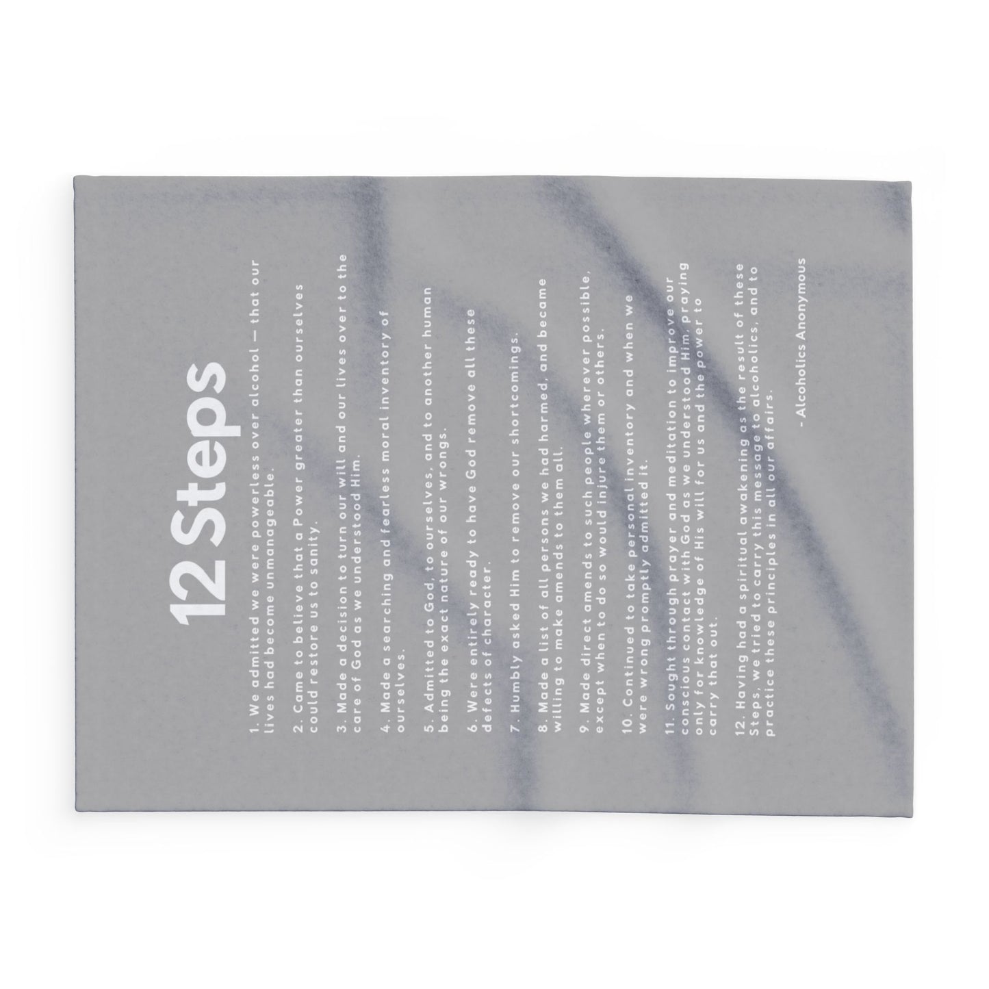 Haler Smith Polar Fleece Blanket - 12 Steps - Light Gray