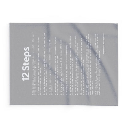 Haler Smith Polar Fleece Blanket - 12 Steps - Light Gray