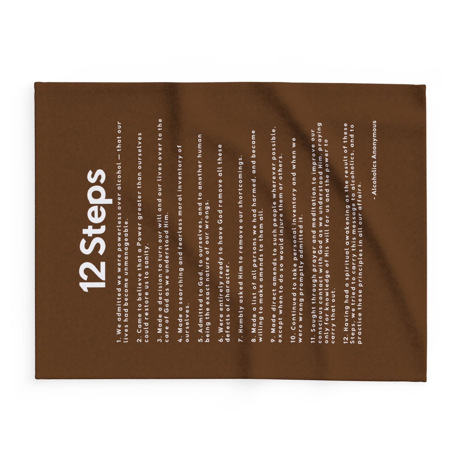 Haler Smith - Home Decor - Haler Smith Polar Fleece Blanket - 12 Steps - Brown