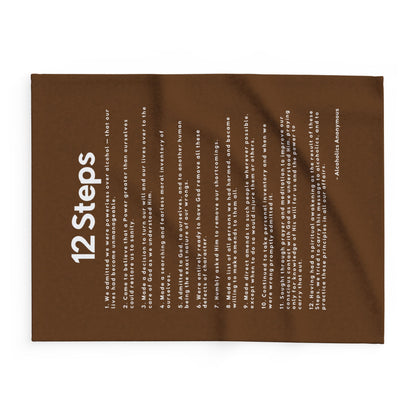 Haler Smith - Home Decor - Haler Smith Polar Fleece Blanket - 12 Steps - Brown