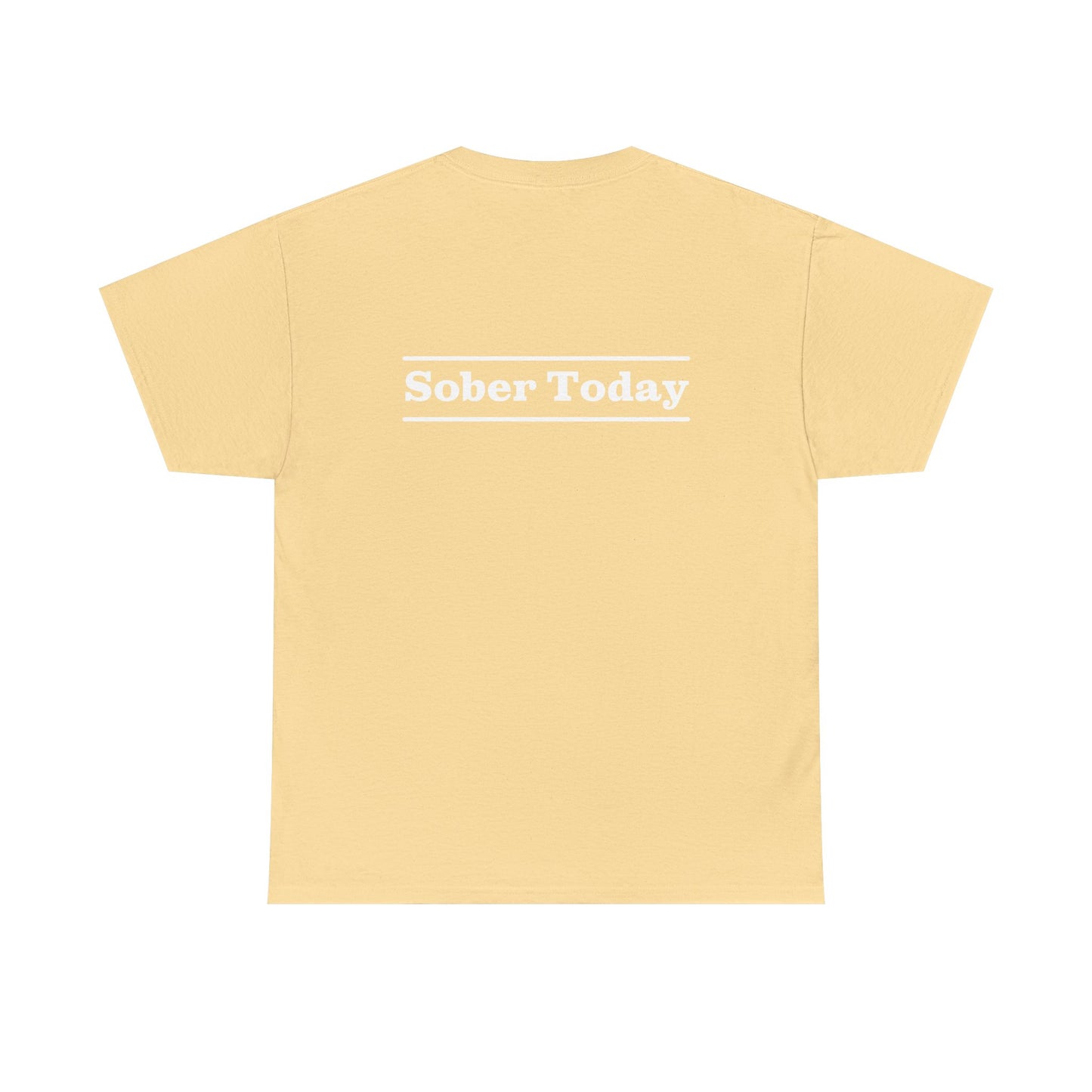 Haler Smith - T-Shirt - Haler Smith Heavy Cotton Short Sleeve Tee - Sober Today 3 - S - XL
