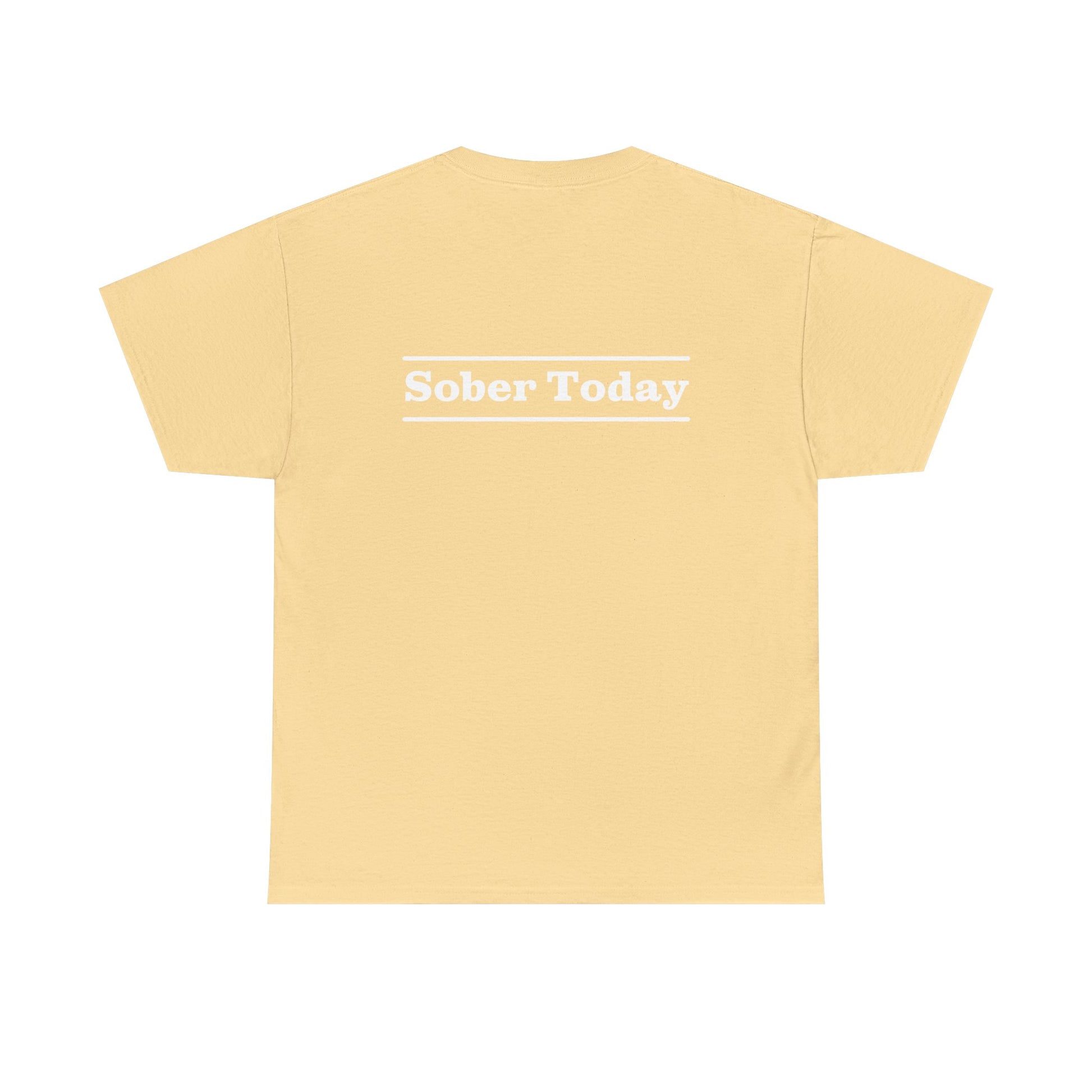 Haler Smith - T-Shirt - Haler Smith Heavy Cotton Short Sleeve Tee - Sober Today 3 - S - XL