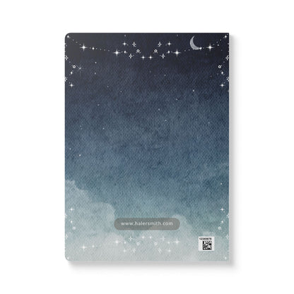 Haler Smith Guided Softcover Journal - Step 11 Evening Review - Starry Night Scene - White Letters