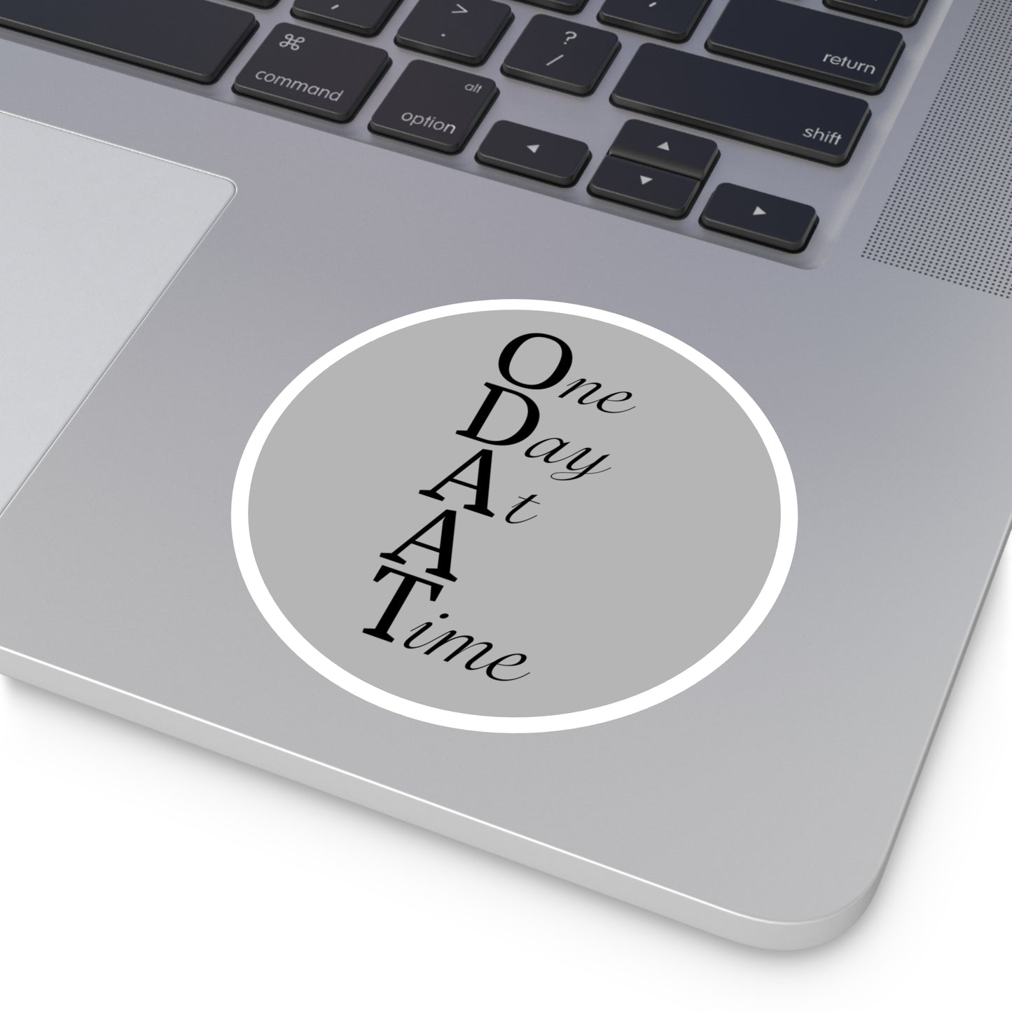 Haler Smith Vinyl Round Sticker - ODAAT - Light Gray