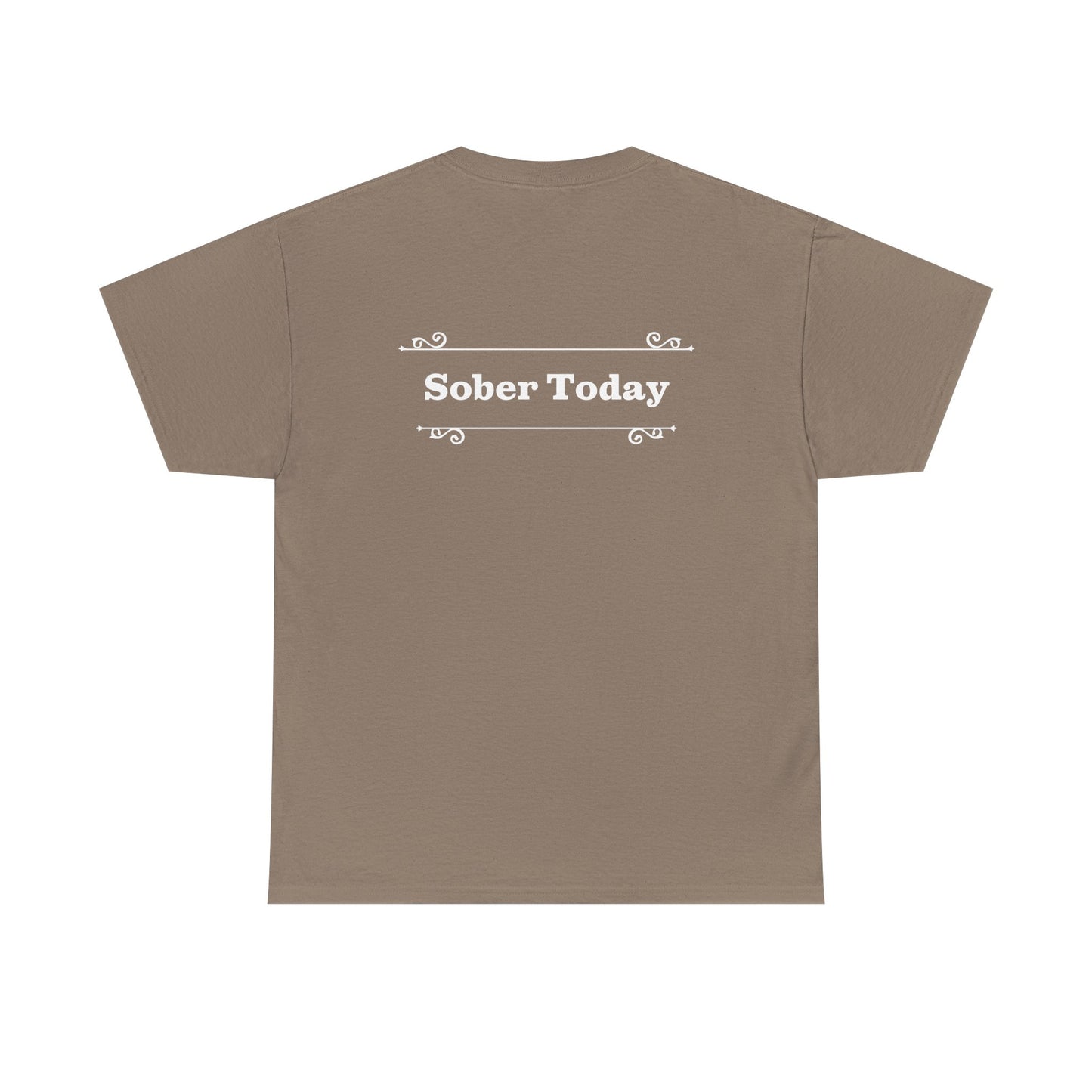 Haler Smith - T-Shirt - Haler Smith Heavy Cotton Short Sleeve Tee - Sober Today 1 - S - XL