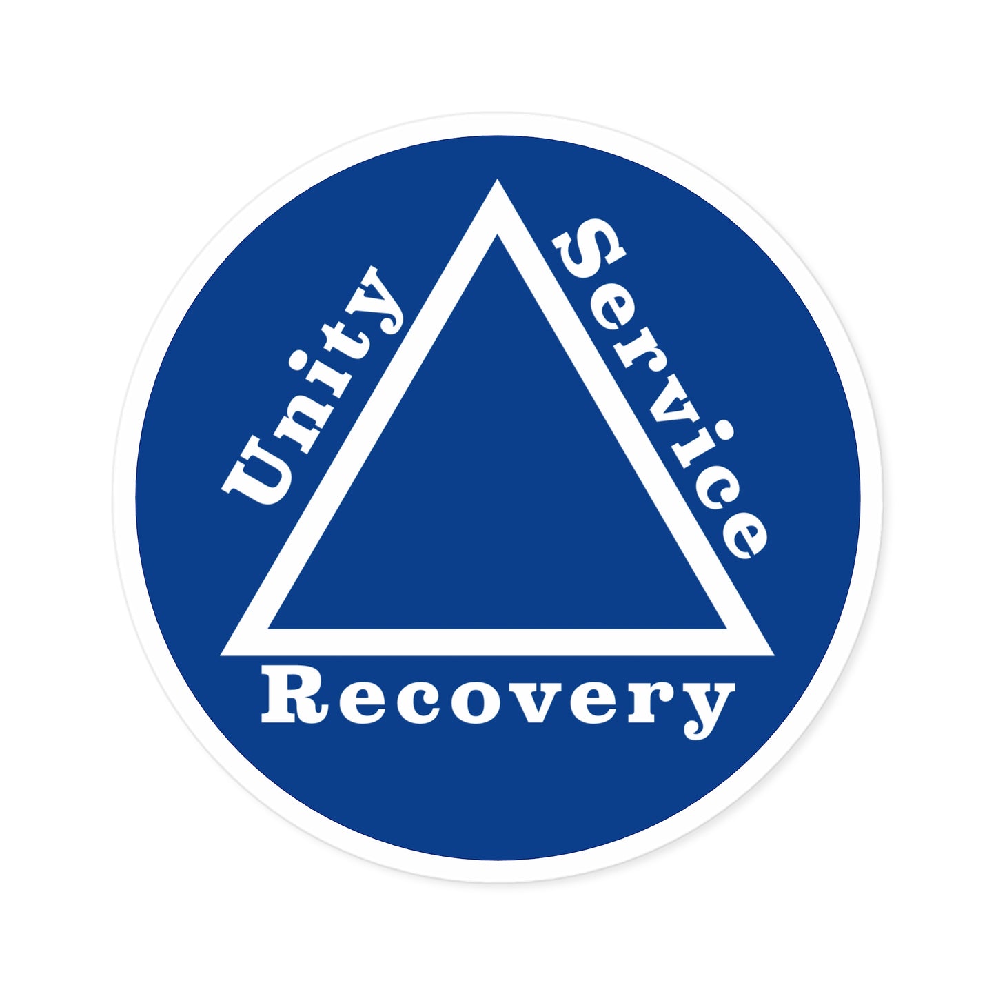 Haler Smith Vinyl Round Sticker - Unity Service Recovery 1 - Dark Blue