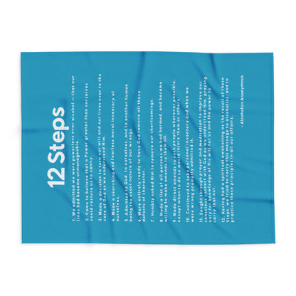 Haler Smith - Home Decor - Haler Smith Polar Fleece Blanket - 12 Steps - Turquoise