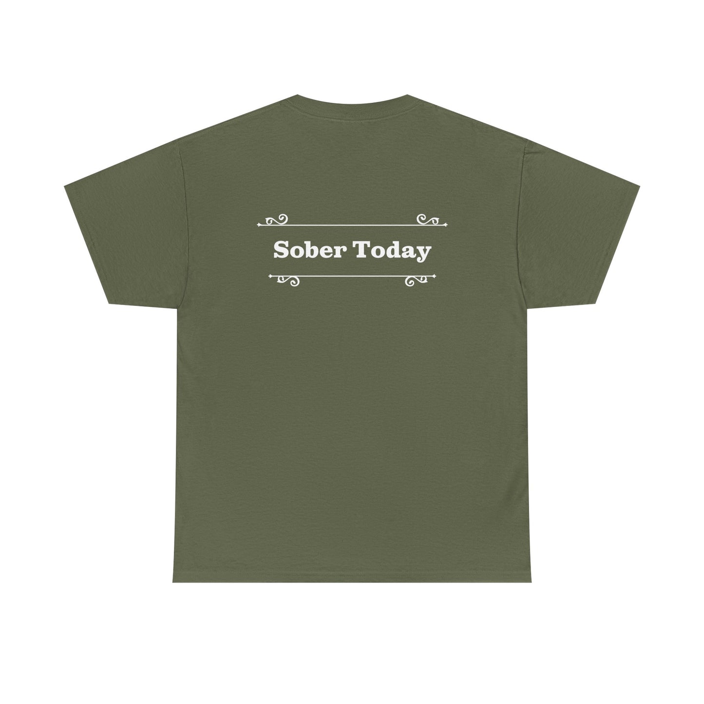 Haler Smith - T-Shirt - Haler Smith Heavy Cotton Short Sleeve Tee - Sober Today 1 - 2XL - 5XL