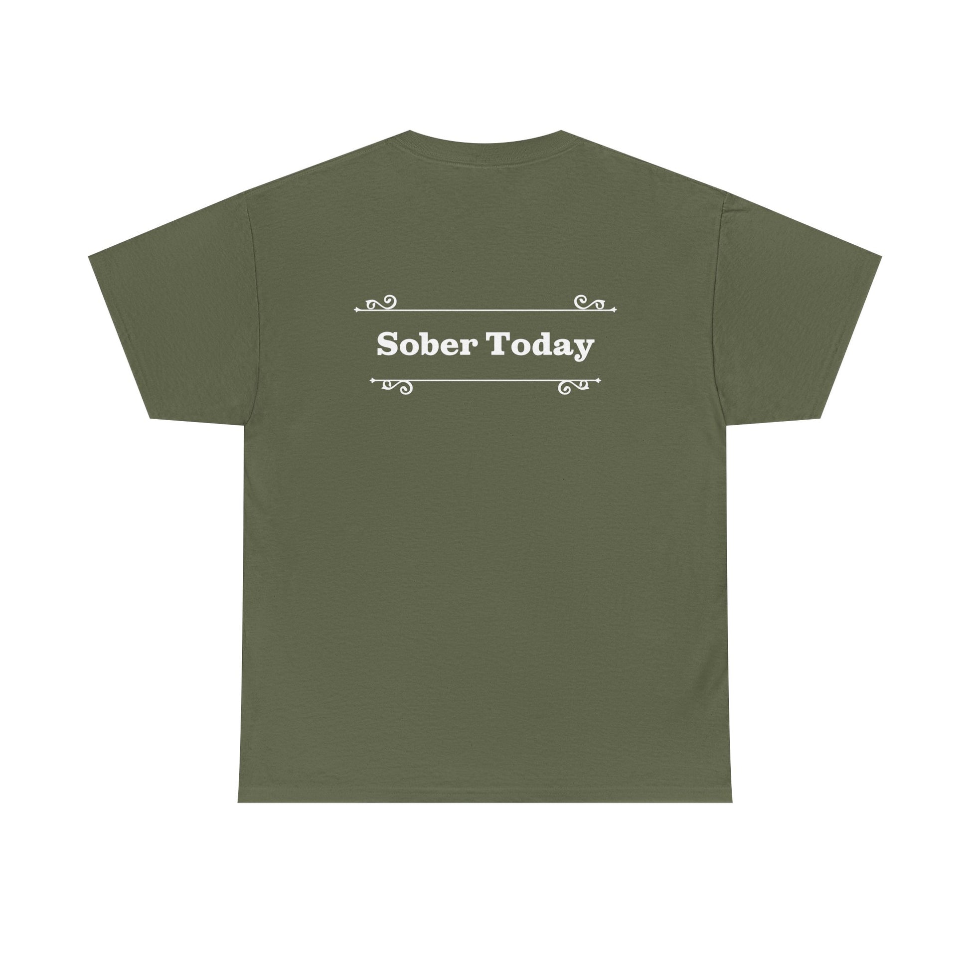 Haler Smith - T-Shirt - Haler Smith Heavy Cotton Short Sleeve Tee - Sober Today 1 - S - XL