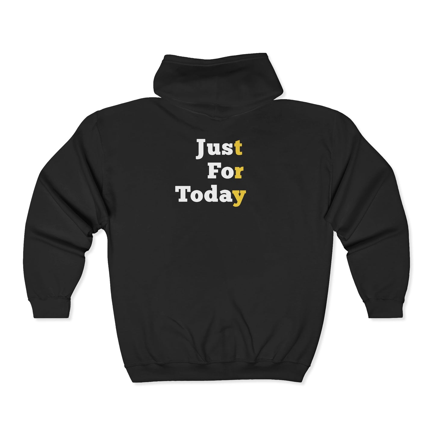 Recovery Zip Hoodie | Just For Today Design 1 On The Back