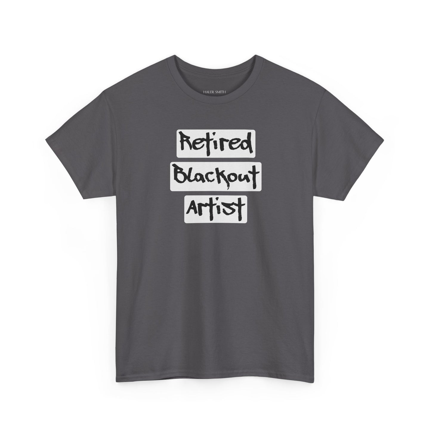 Recovery Short Sleeve T-Shirt | Retired Blackout Artist Design 1 On The Front