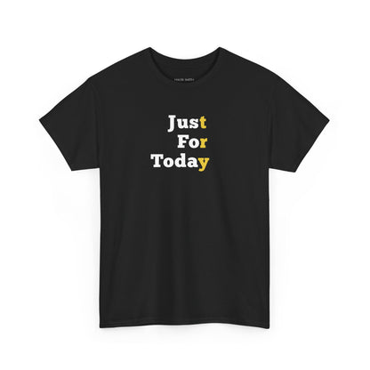 Recovery Short Sleeve T-Shirt | Just For Today Design 1 On The Front