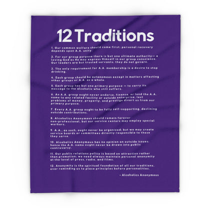 Haler Smith Polar Fleece Blanket - 12 Traditions - Purple