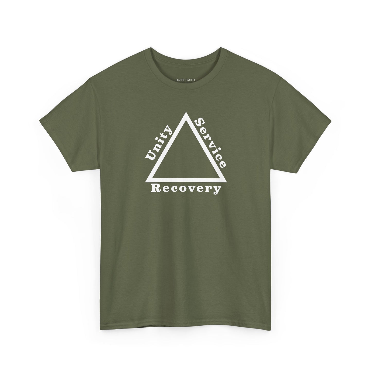 Recovery Short Sleeve T-Shirt | Unity Service Recovery Design 1 On The Front