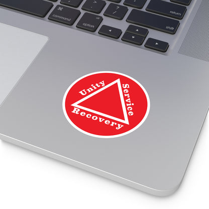 Haler Smith Vinyl Round Sticker - Unity Service Recovery 1 - Red