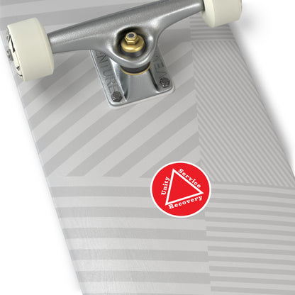 Haler Smith Vinyl Round Sticker - Unity Service Recovery 1 - Red