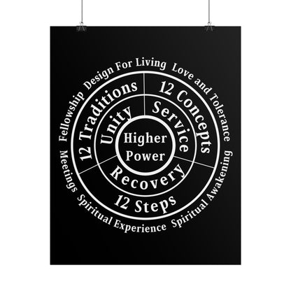 Haler Smith Rolled Poster - Higher Power 1 - Black Matte Finish
