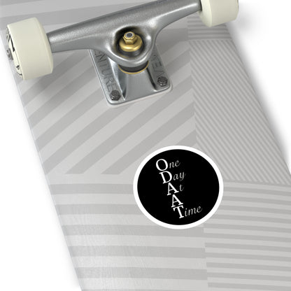 Haler Smith Vinyl Round Sticker - ODAAT - Black