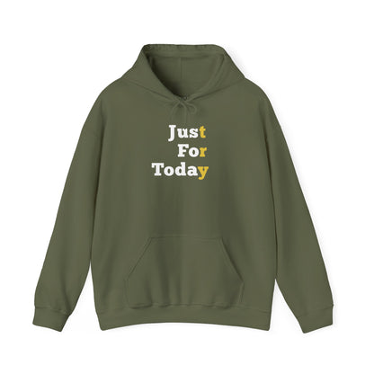 Recovery Hoodie | Just For Today Design 1 On The Front