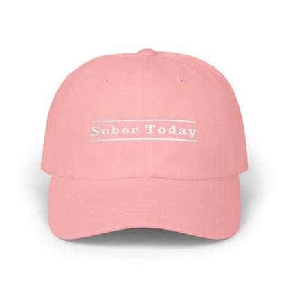 Haler Smith Dad Cap - Sober Today 3 - White