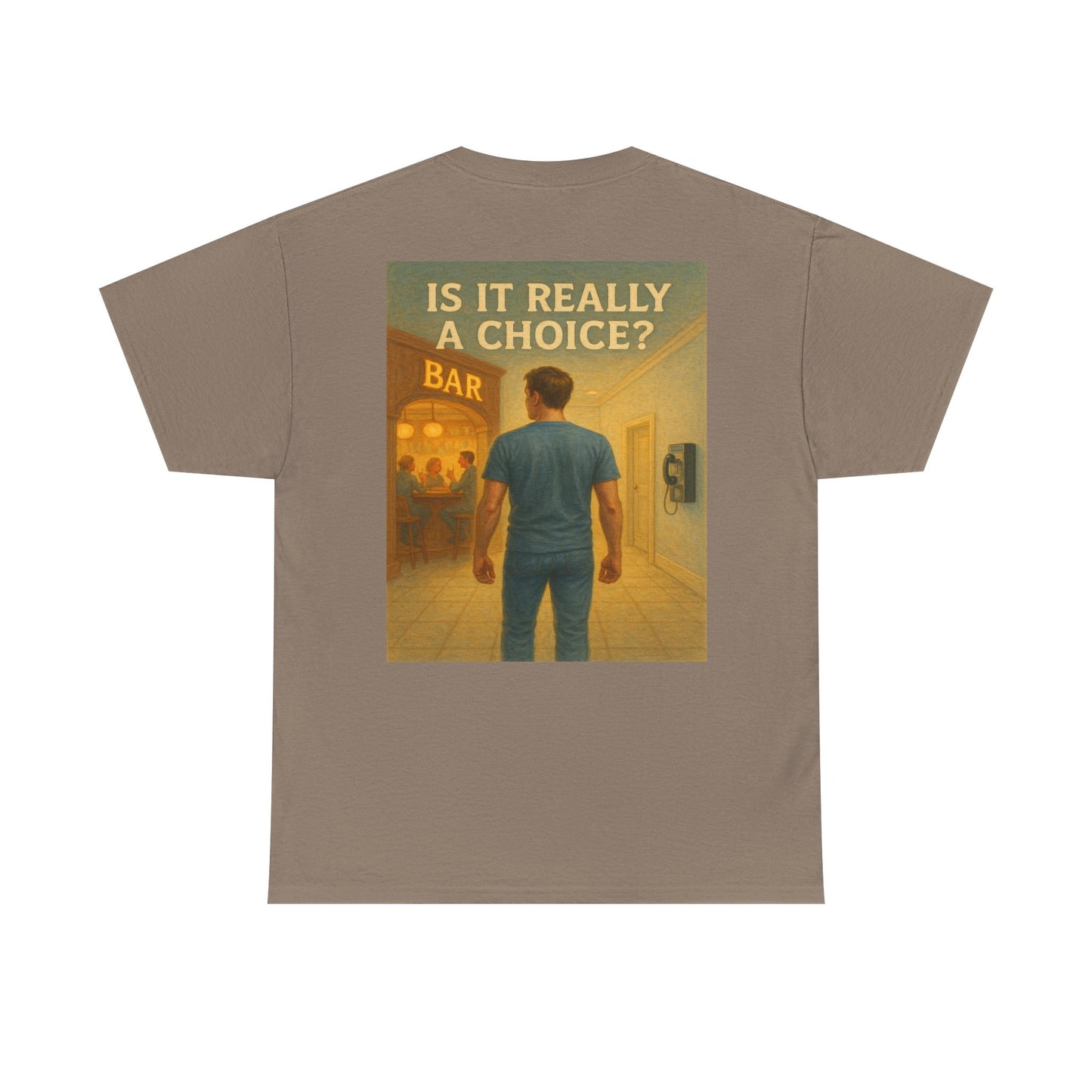 Haler Smith - T-Shirt - Haler Smith Heavy Cotton Short Sleeve Tee 2XL - 5XL - Is It Really My Choice - Bar and Phone