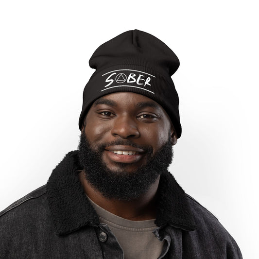 Recovery Knit Beanie | Sober Design 1