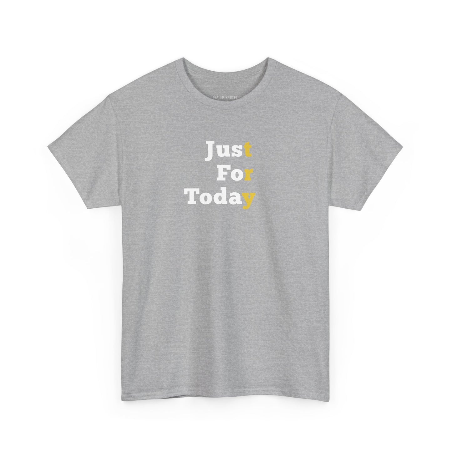 Recovery Short Sleeve T-Shirt | Just For Today Design 1 On The Front