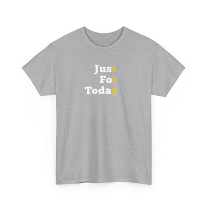 Recovery Short Sleeve T-Shirt | Just For Today Design 1 On The Front