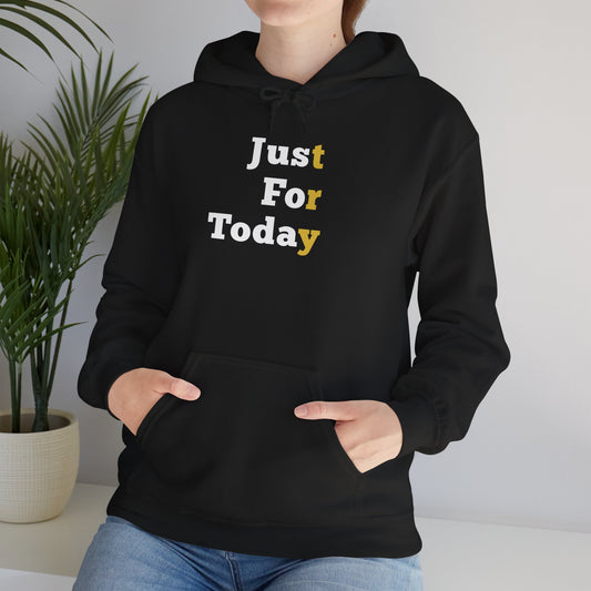 Sobriety Hoodie | Just For Today Design 1 On The Front