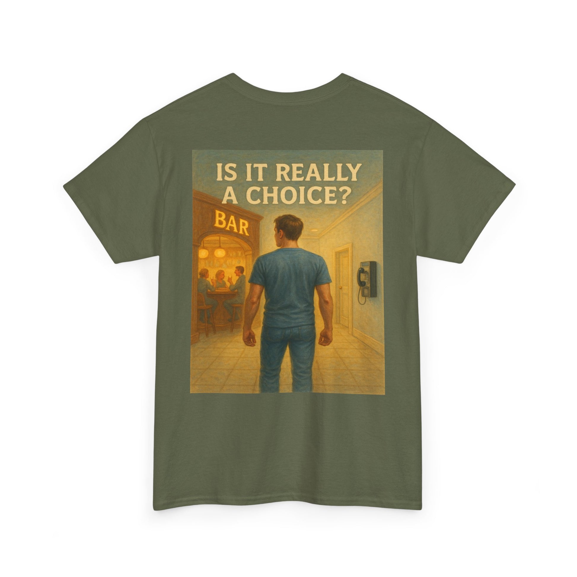 Haler Smith - T-Shirt - Haler Smith Heavy Cotton Short Sleeve Tee 2XL - 5XL - Is It Really My Choice - Bar and Phone