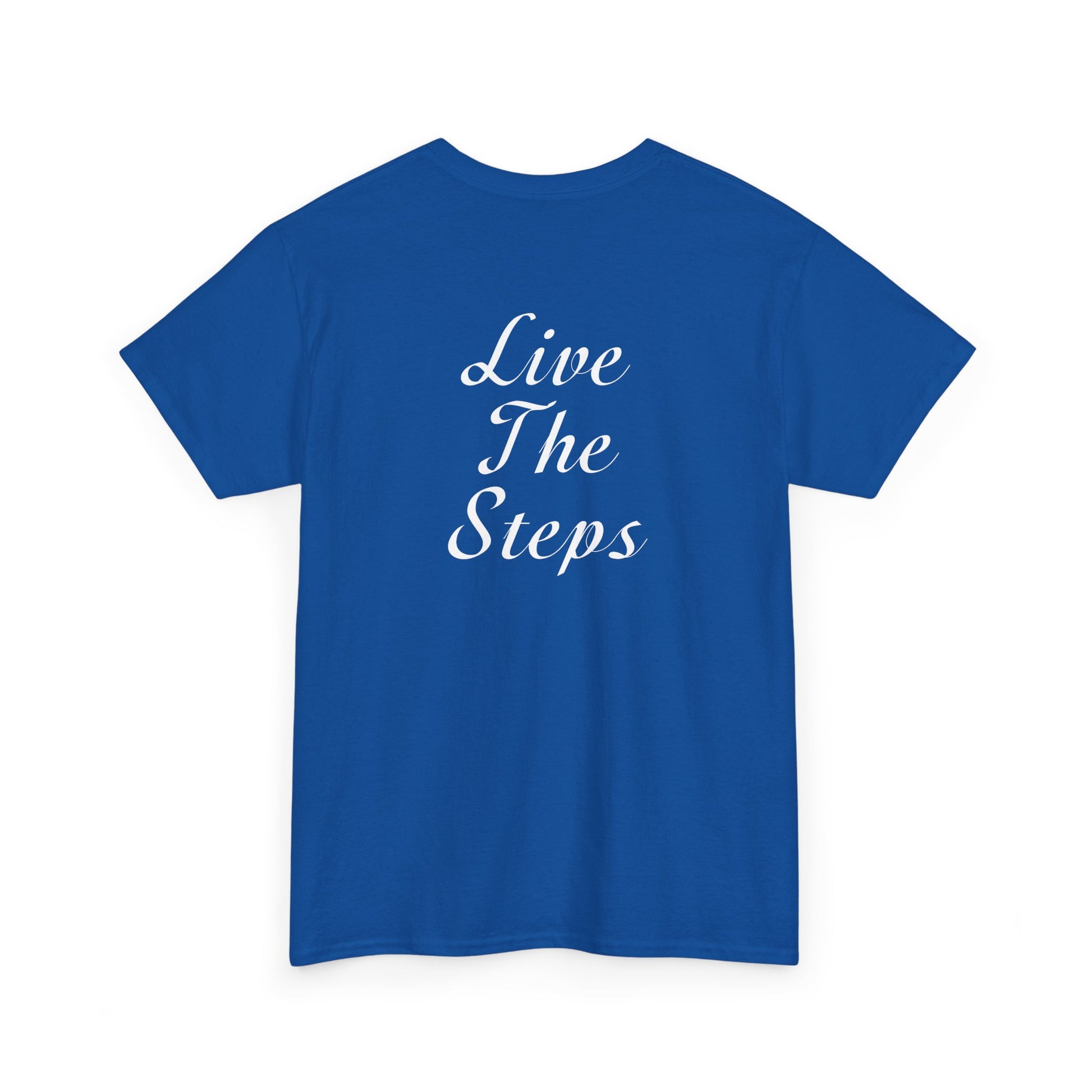 Haler Smith - T-Shirt - Haler Smith Heavy Cotton Short Sleeve Tee 2XL - 5XL - Live The Steps - White Letters