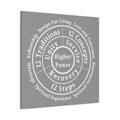 Haler Smith - Canvas - Haler Smith Matte Canvas - Higher Power 1 - Gray Matte Finish