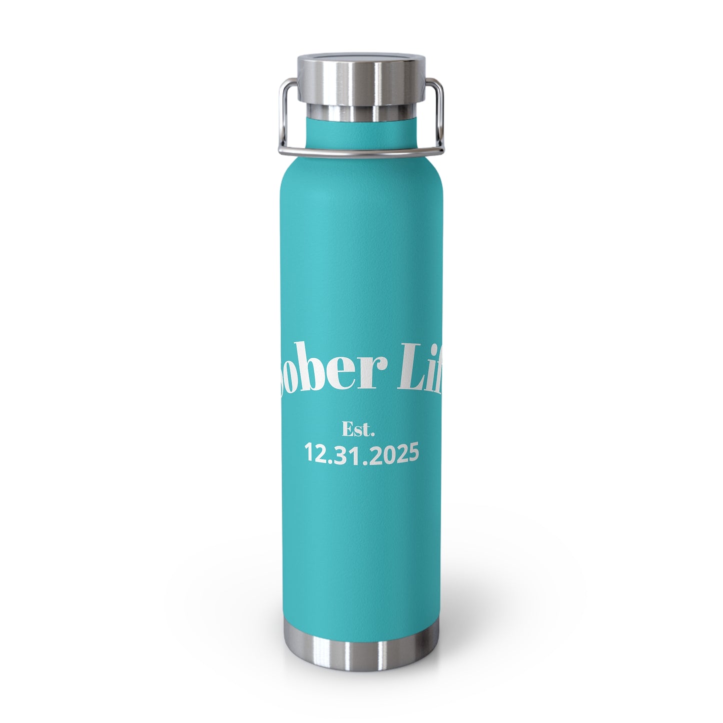 Recovery Insulated Water Bottle 22oz | Sober Life Est. Design 1