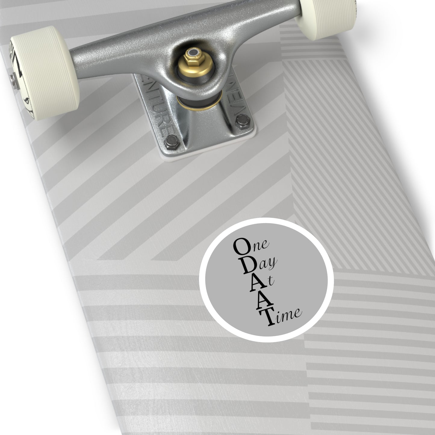 Haler Smith Vinyl Round Sticker - ODAAT - Light Gray