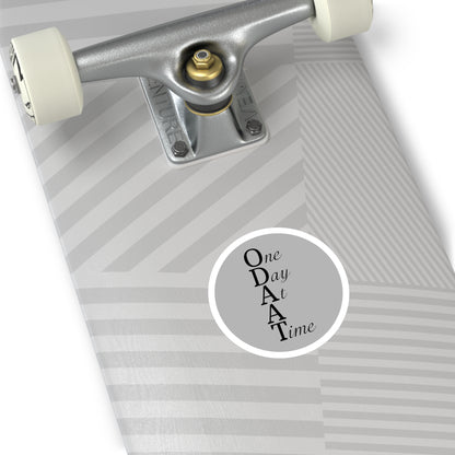 Haler Smith Vinyl Round Sticker - ODAAT - Light Gray