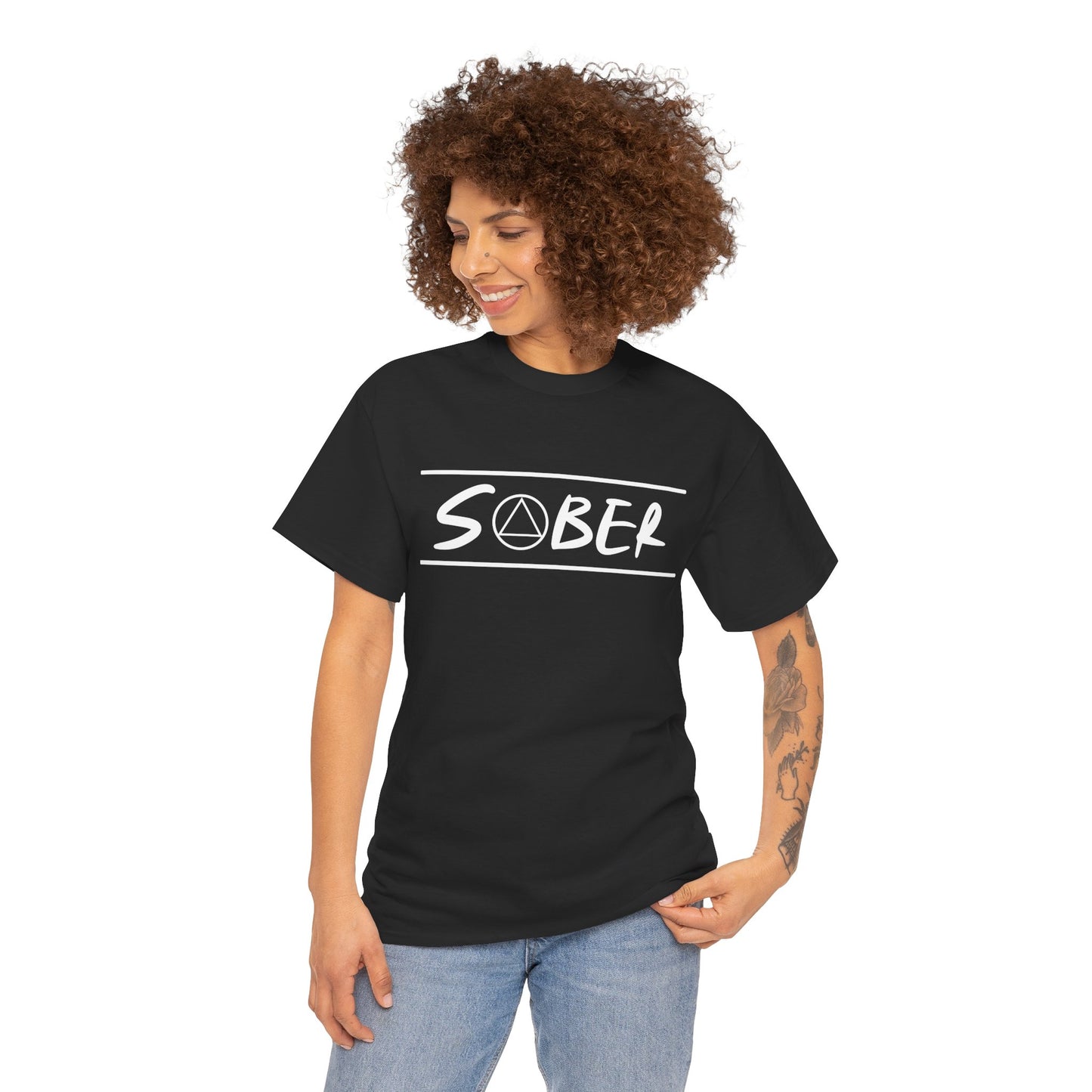 Recovery Short Sleeve T-Shirt | Sober Design 1 On The Front