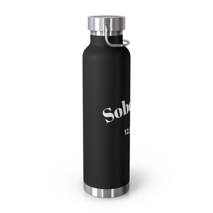 Recovery Insulated Water Bottle 22oz | Sober Life Est. Design 1
