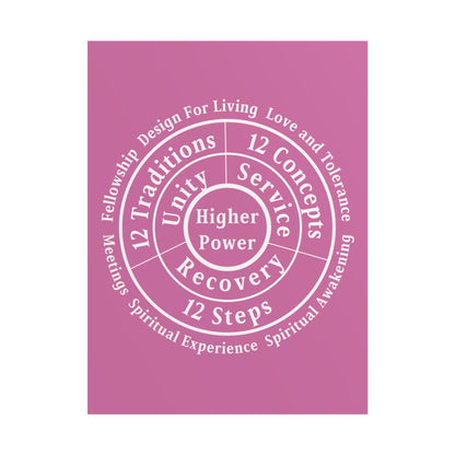 Haler Smith Rolled Poster - Higher Power 1 - Light Pink Matte Finish